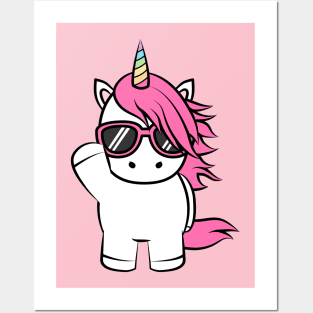 Pink Unicorn Posters and Art